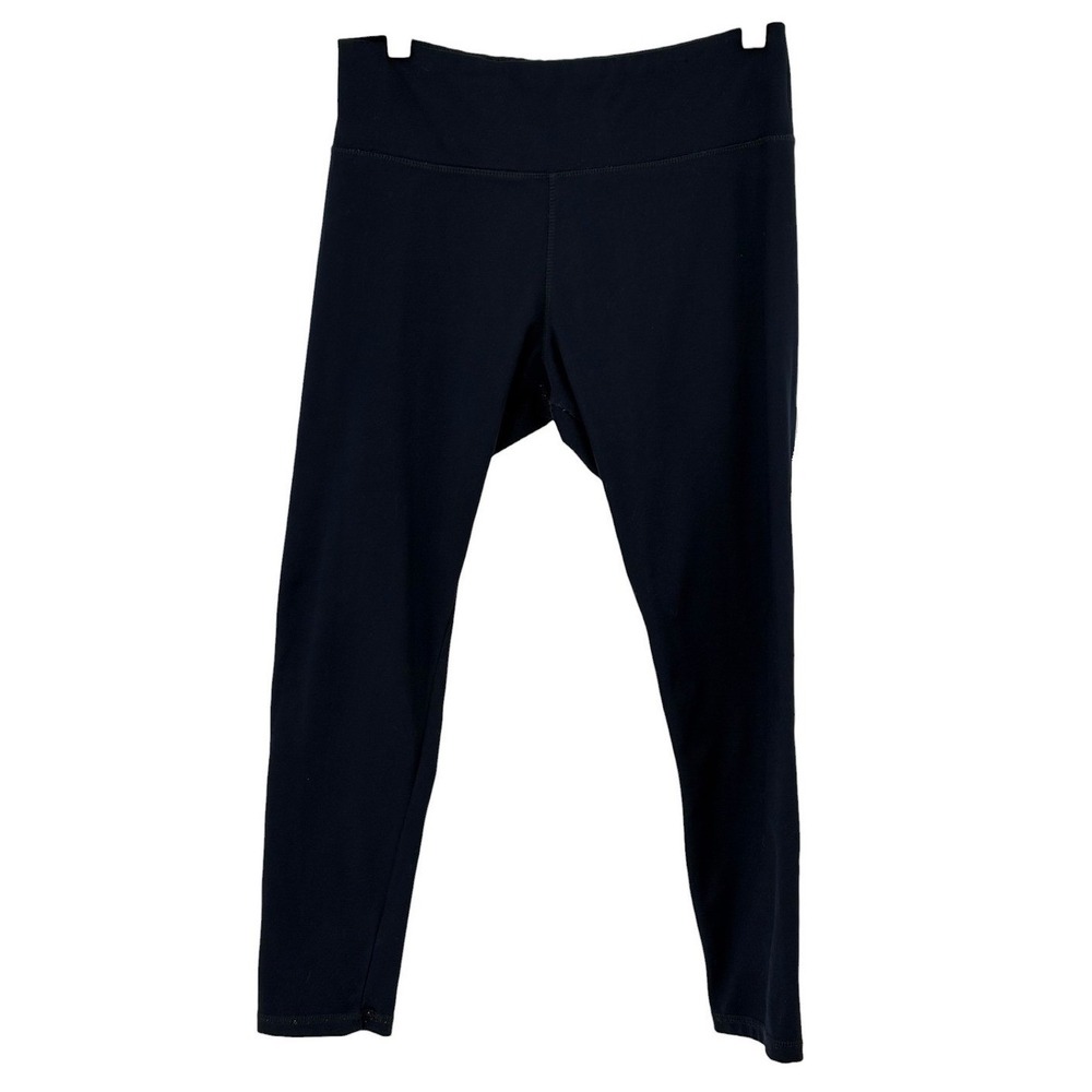 Jockey Leggings Navy Blue High Rise Performance Activewear Size L